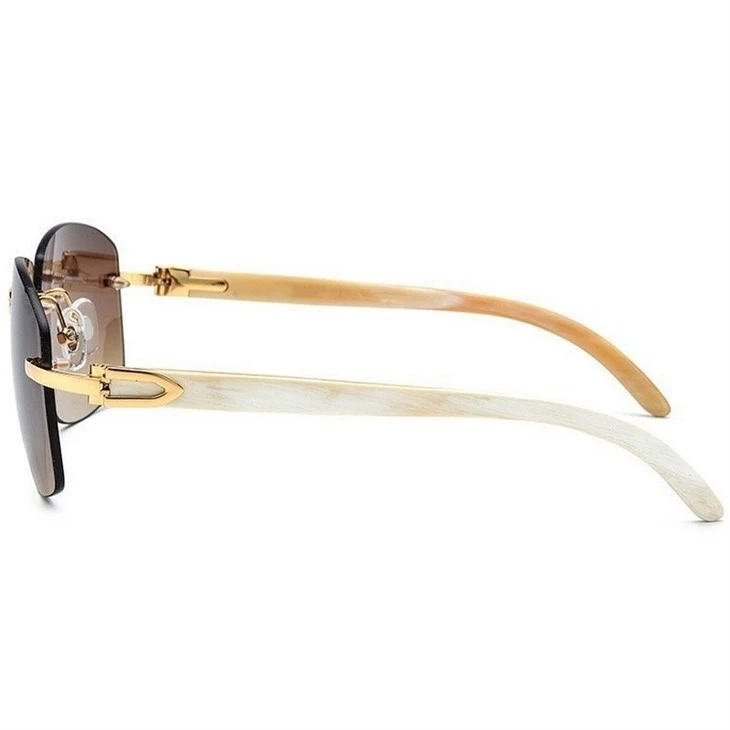 Square Rimless Sunglasses